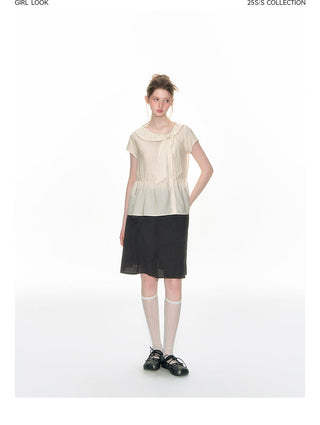 [TAKEANAP] preppy pleated skirt