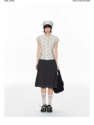 [TAKEANAP] preppy pleated skirt
