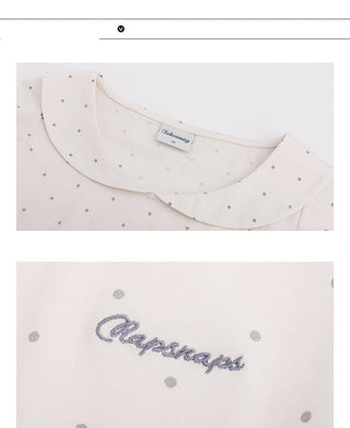 [TAKEANAP] polka dot collar tee
