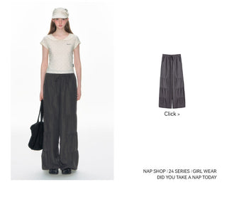 [TAKEANAP] polka dot collar tee