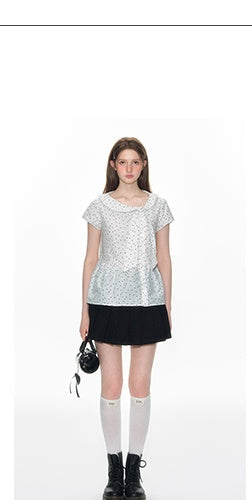 [TAKEANAP] doll lace-up shirt