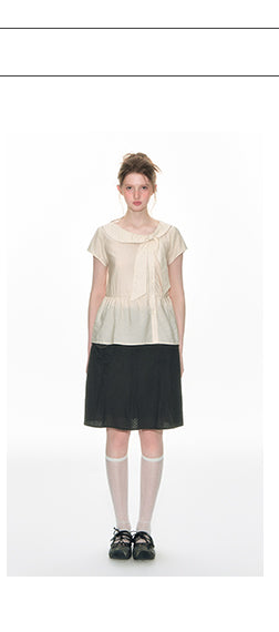 [TAKEANAP] doll lace-up shirt