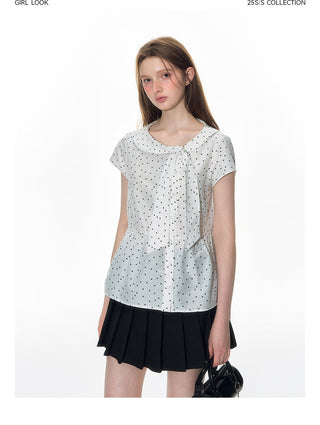 [TAKEANAP] doll lace-up shirt