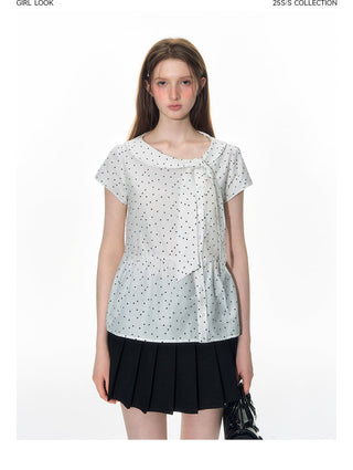 [TAKEANAP] doll lace-up shirt