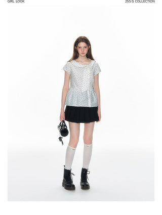 [TAKEANAP] doll lace-up shirt