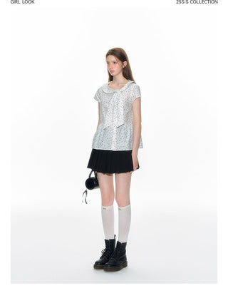 [TAKEANAP] doll lace-up shirt