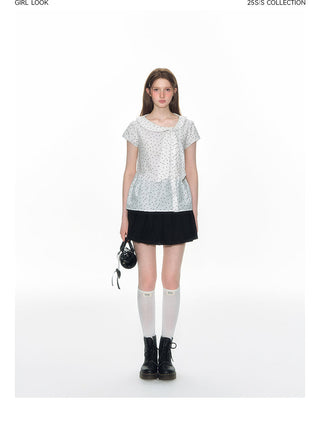 [TAKEANAP] doll lace-up shirt