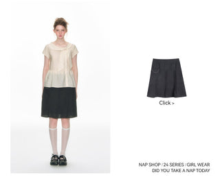 [TAKEANAP] doll lace-up shirt