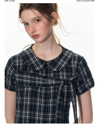[TAKEANAP] doll plaid dress