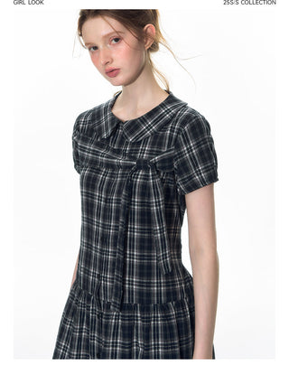 [TAKEANAP] doll plaid dress