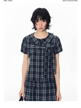 [TAKEANAP] doll plaid dress