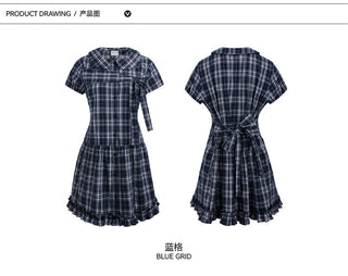 [TAKEANAP] doll plaid dress