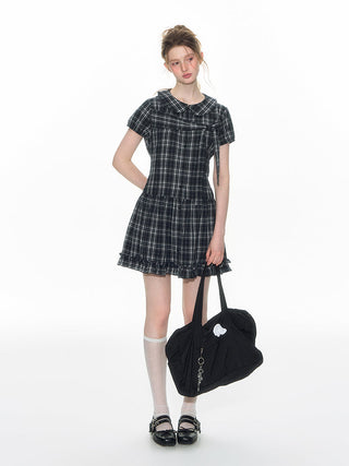 [TAKEANAP] doll plaid dress