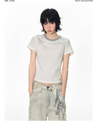 [TAKEANAP] patch printed tee
