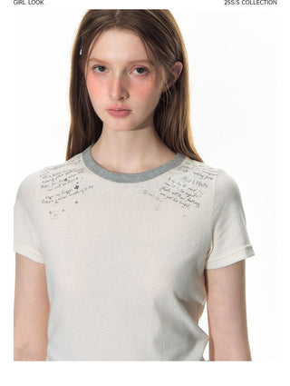 [TAKEANAP] patch printed tee