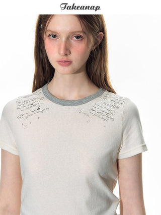 [TAKEANAP] patch printed tee
