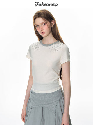 [TAKEANAP] patch printed tee