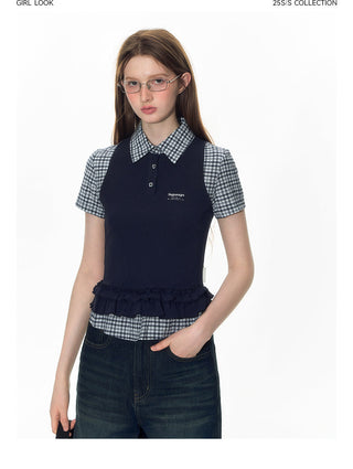 [TAKEANAP] preppy vest set