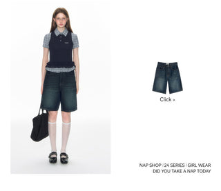 [TAKEANAP] preppy vest set