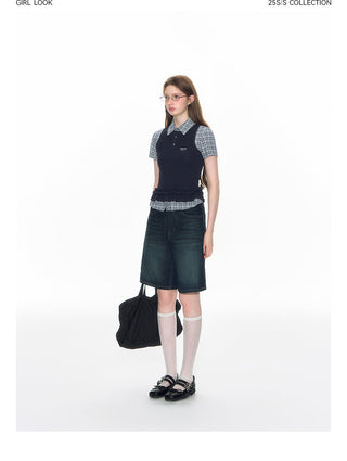 [TAKEANAP] preppy vest set