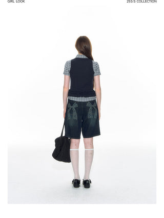 [TAKEANAP] preppy vest set