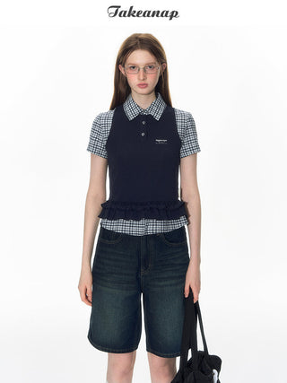 [TAKEANAP] preppy vest set