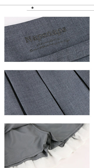 [TAKEANAP] double-layer pleated skirt