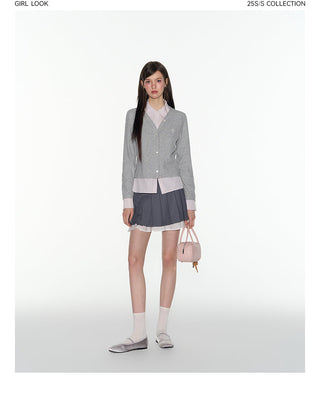 [TAKEANAP] double-layer pleated skirt