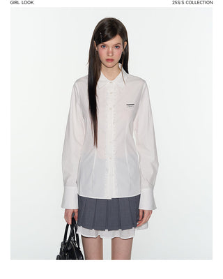 [TAKEANAP] double-layer pleated skirt