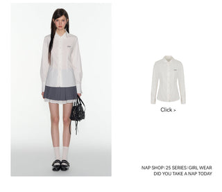 [TAKEANAP] double-layer pleated skirt