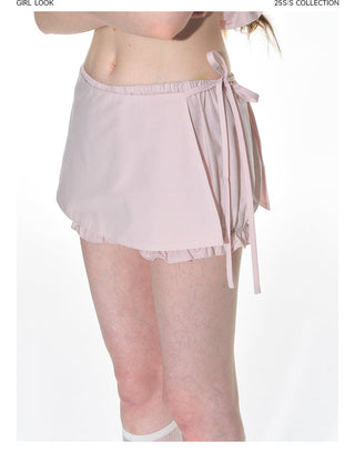 [TAKEANAP] plaid lace shorts