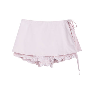 [TAKEANAP] plaid lace shorts