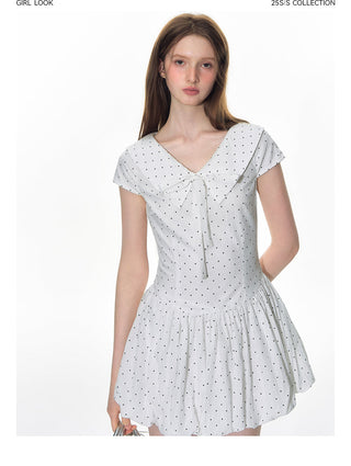 [TAKEANAP] sailor dot skirt