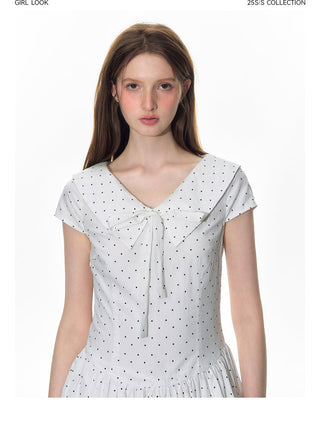 [TAKEANAP] sailor dot skirt