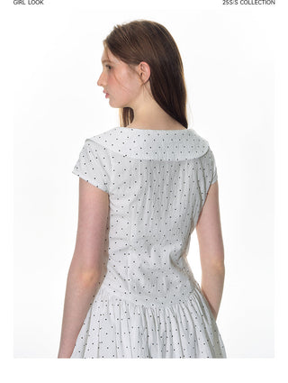 [TAKEANAP] sailor dot skirt