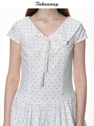[TAKEANAP] sailor dot skirt