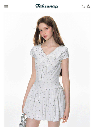 [TAKEANAP] sailor dot skirt