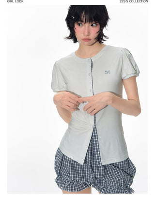[TAKEANAP] patchwork tee set