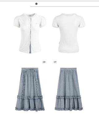 [TAKEANAP] patchwork tee set