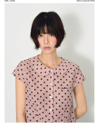 [TAKEANAP] doll dot shirt