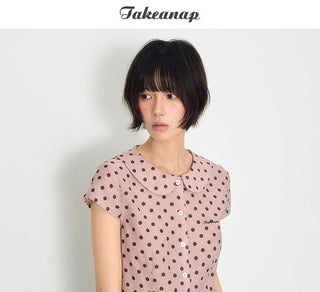 [TAKEANAP] doll dot shirt