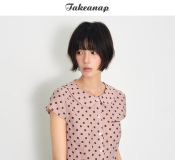 [TAKEANAP] doll dot shirt