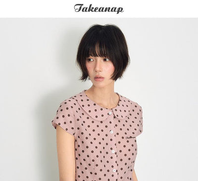 [TAKEANAP] doll dot shirt