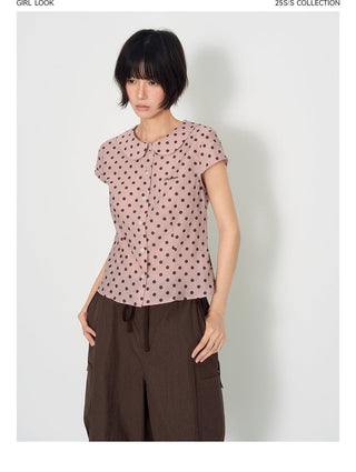[TAKEANAP] doll dot shirt