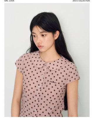 [TAKEANAP] doll dot shirt
