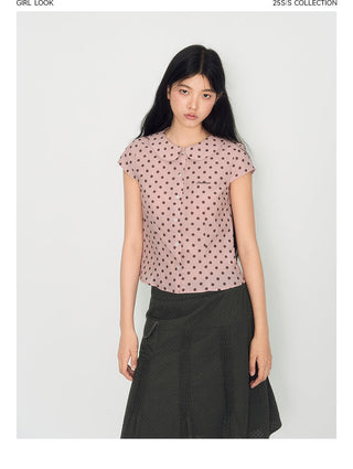 [TAKEANAP] doll dot shirt