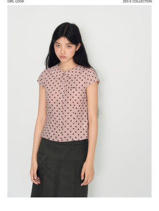 [TAKEANAP] doll dot shirt