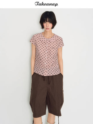 [TAKEANAP] doll dot shirt