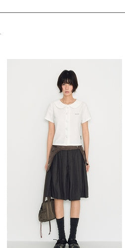 [TAKEANAP] waffle collar tee