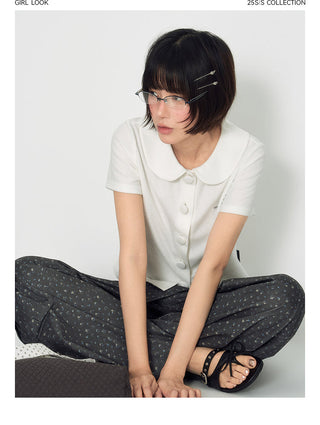 [TAKEANAP] waffle collar tee